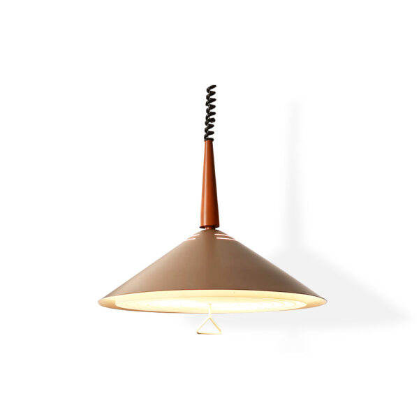 Lunaria Hand-Blown Glass Pendant with Brushed Brass Accents
