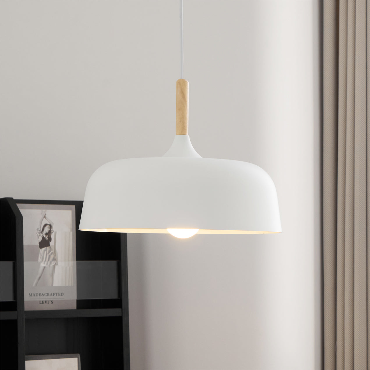 Montara Artisan Brass Pendant Light with Sculpted Glass Shade - Image 36