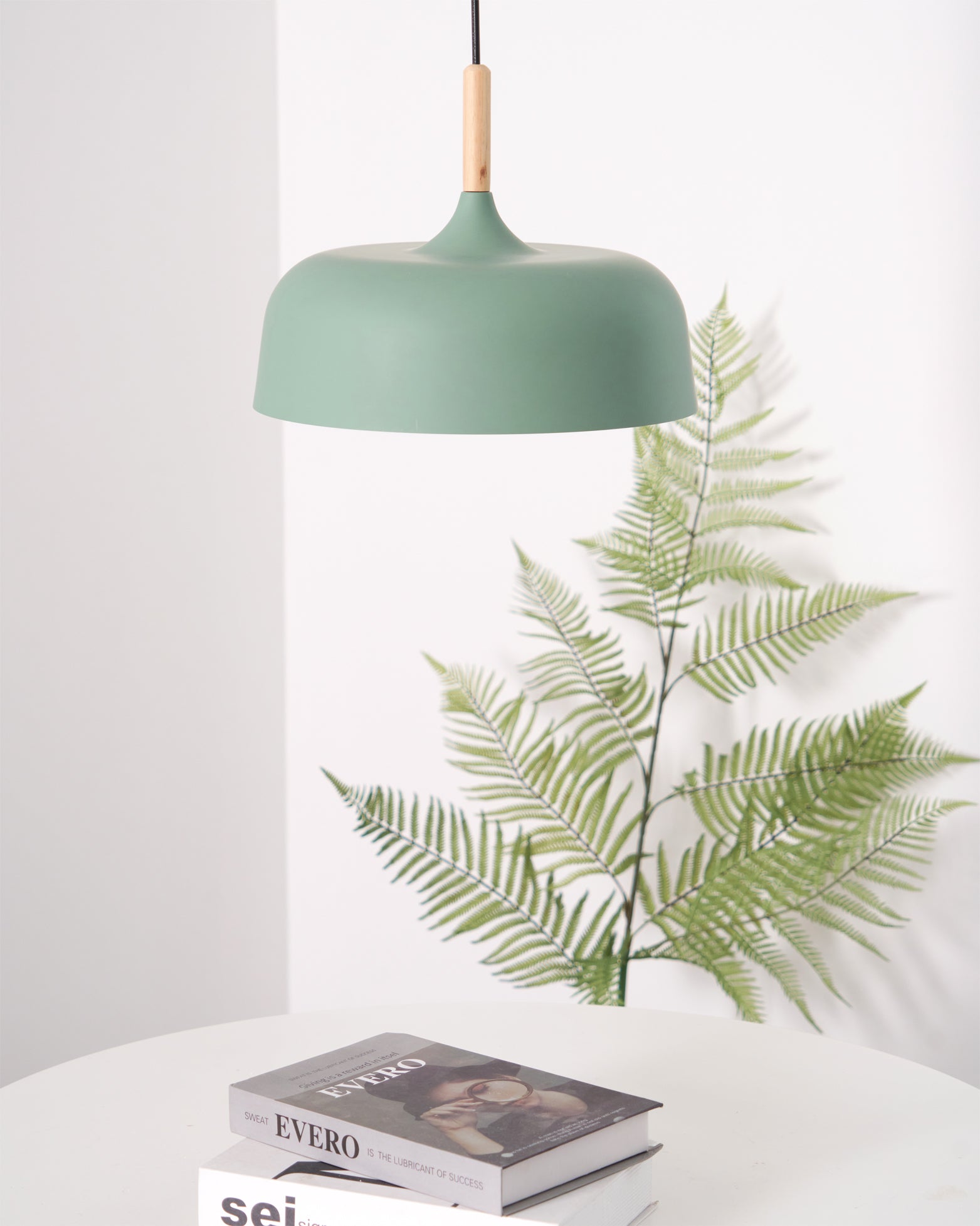 Montara Artisan Brass Pendant Light with Sculpted Glass Shade - Image 3