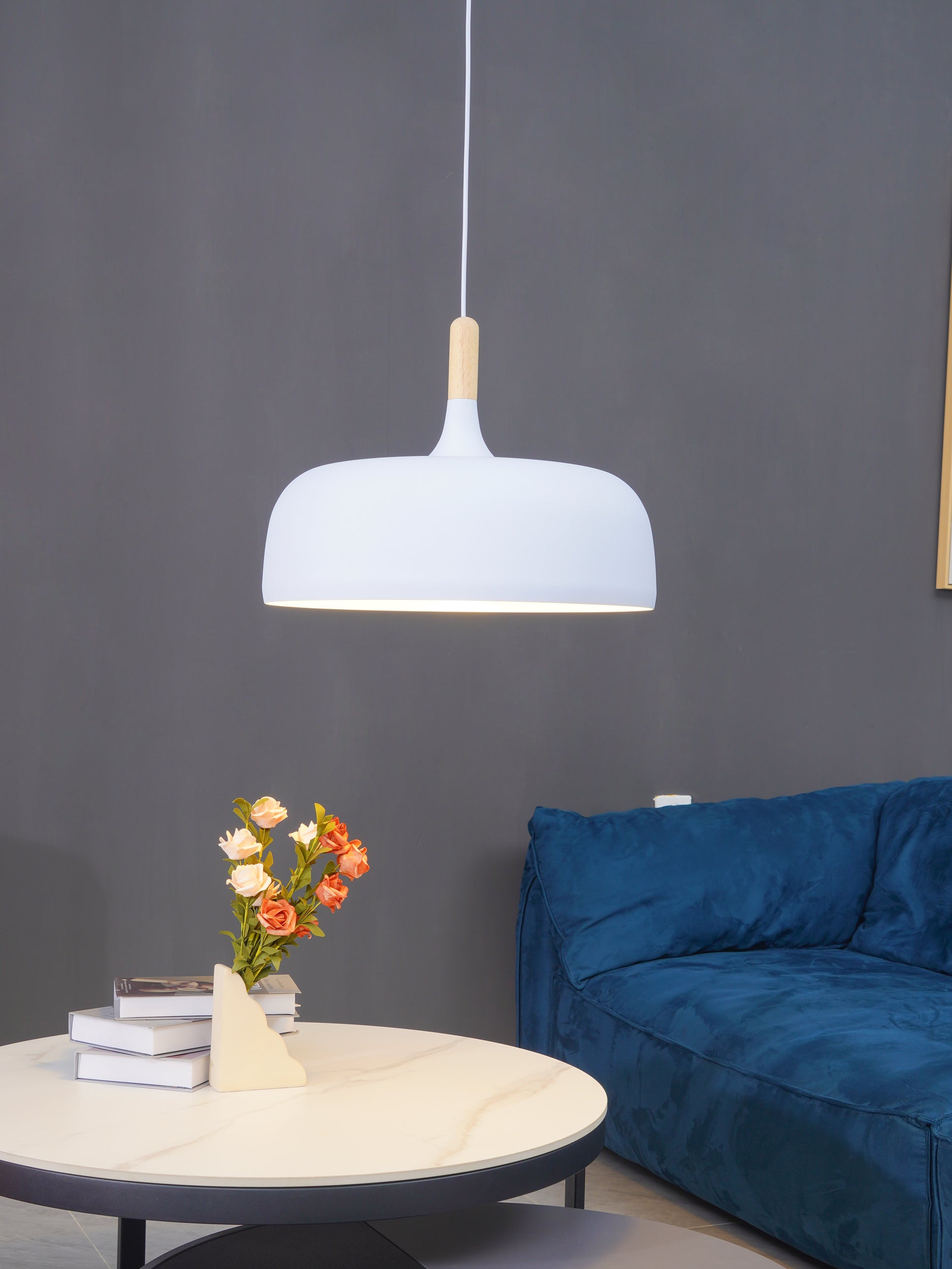 Montara Artisan Brass Pendant Light with Sculpted Glass Shade - Image 18