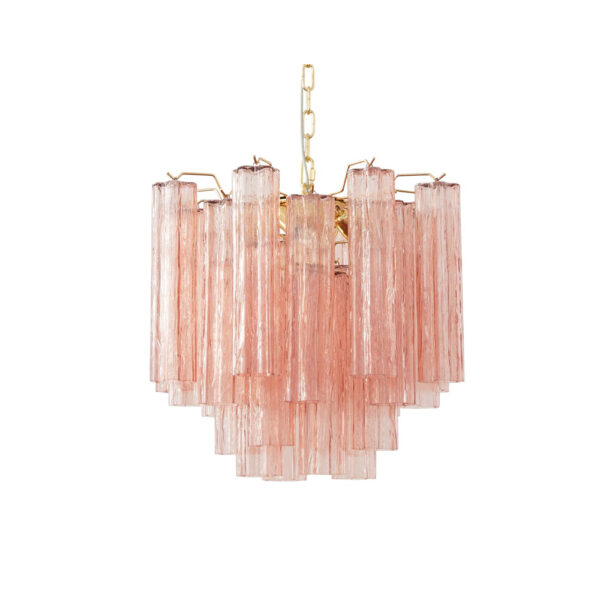 Serafina Crystal Chandelier with Brushed Brass Pendant Frame
