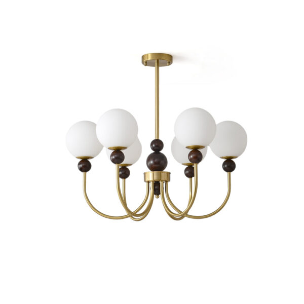 Bellagio Crystal Pendant Light with Sculpted Brass Frame