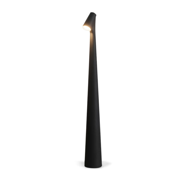 Lunaria Brushed Brass Sculptural Floor Lamp with Opaline Shade
