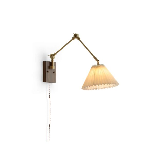 Lorenza Brushed Brass Swing Arm Wall Lamp