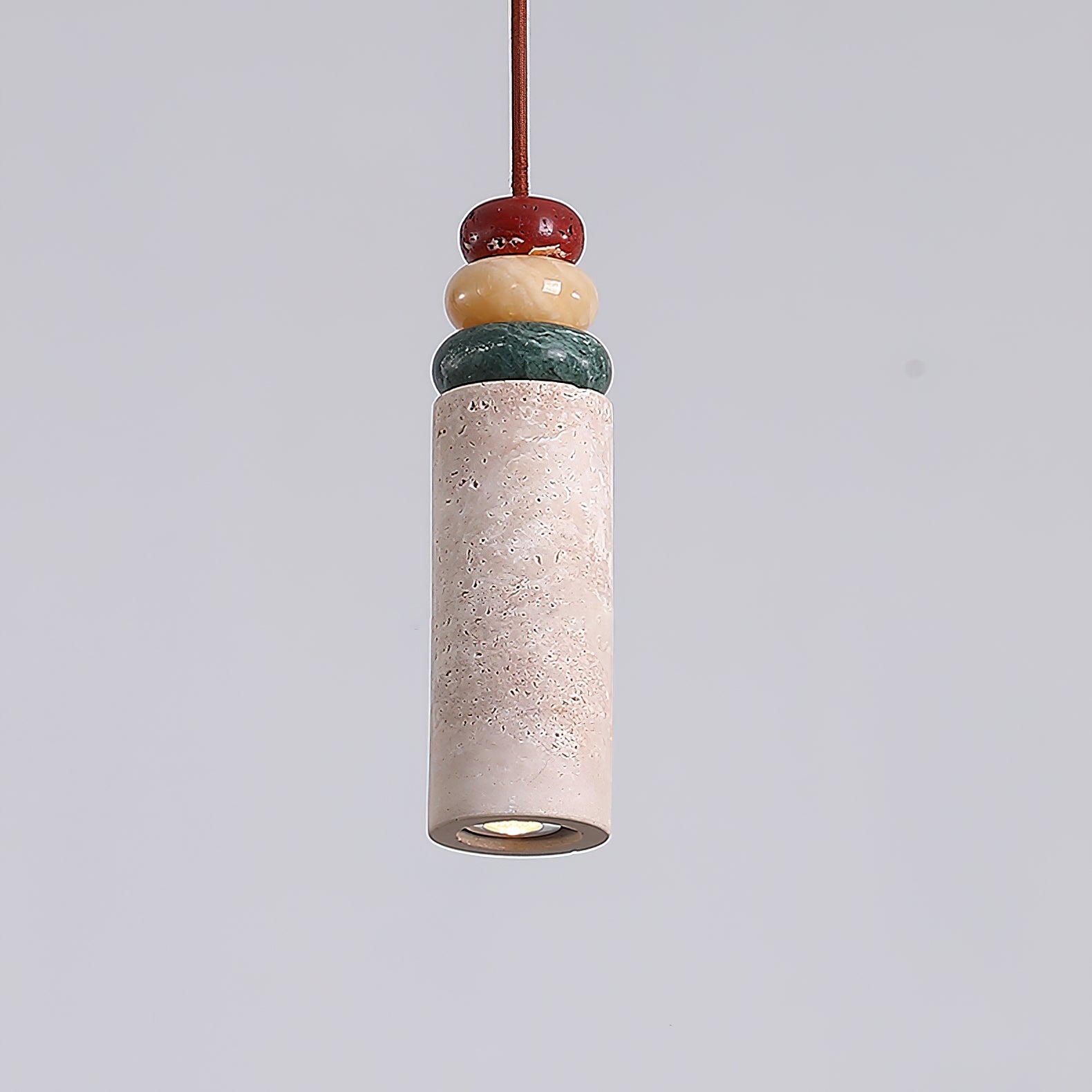Lunaria Linear Pendant Light with Brushed Brass Frame - Image 14