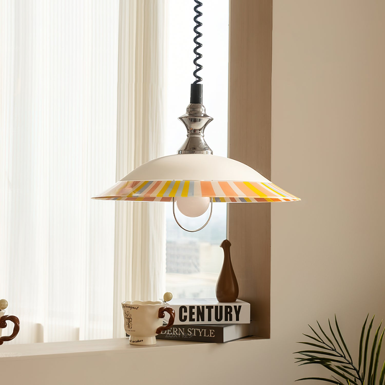 Bellagio Crystal Waterfall Pendant Light with Brushed Brass Frame - Image 2