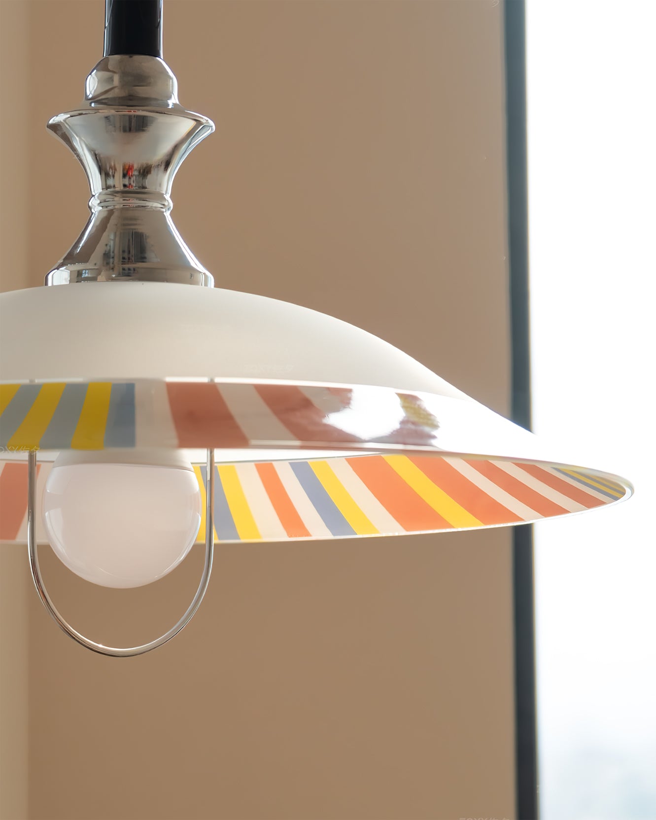 Bellagio Crystal Waterfall Pendant Light with Brushed Brass Frame - Image 8