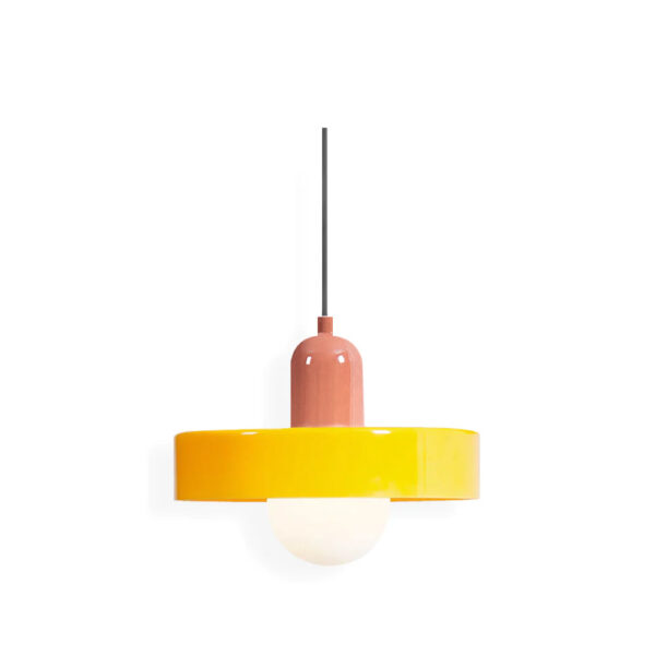 Portofino Floating Crystal Sphere Pendant Light in Brushed Brass
