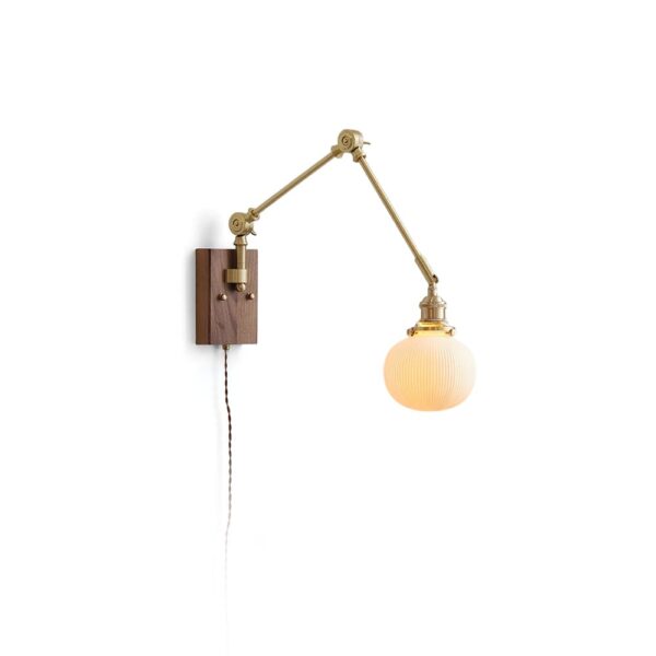 Ravello Articulated Brass Wall Lamp with Swing Arm