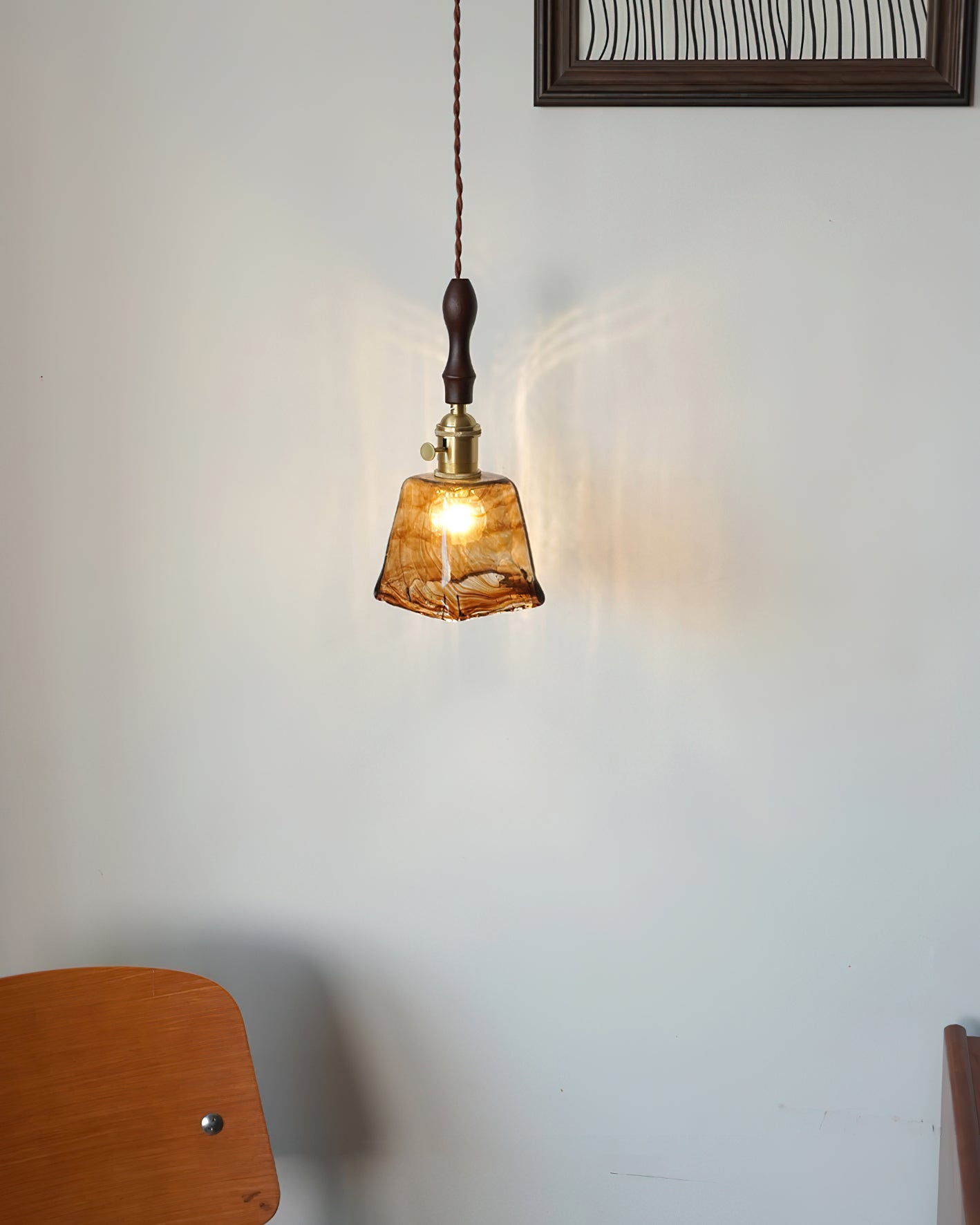 Radiance Crystal Pendant Light with Brushed Brass Accents - Image 14