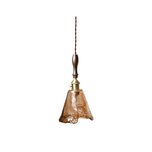 Radiance Crystal Pendant Light with Brushed Brass Accents