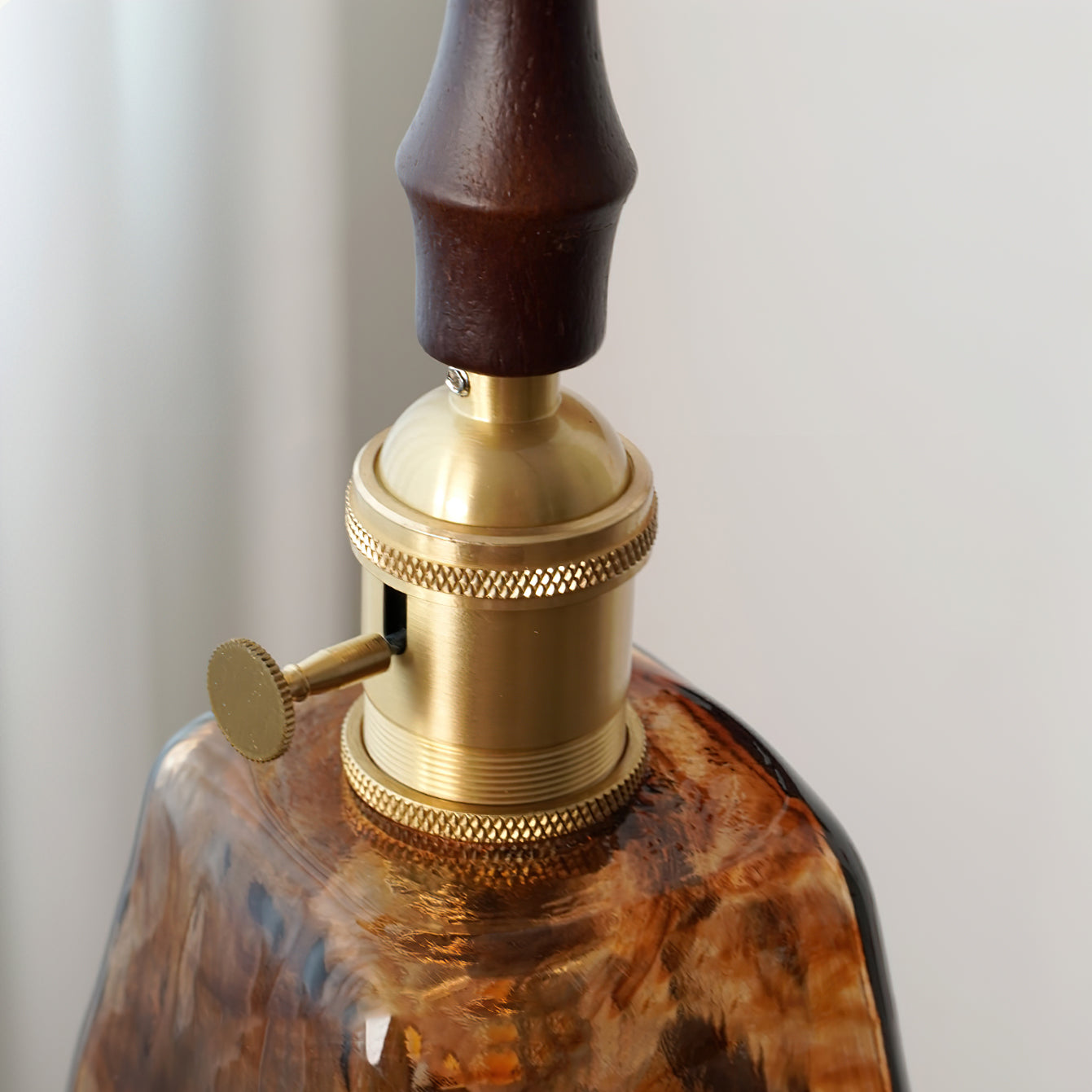 Radiance Crystal Pendant Light with Brushed Brass Accents - Image 12
