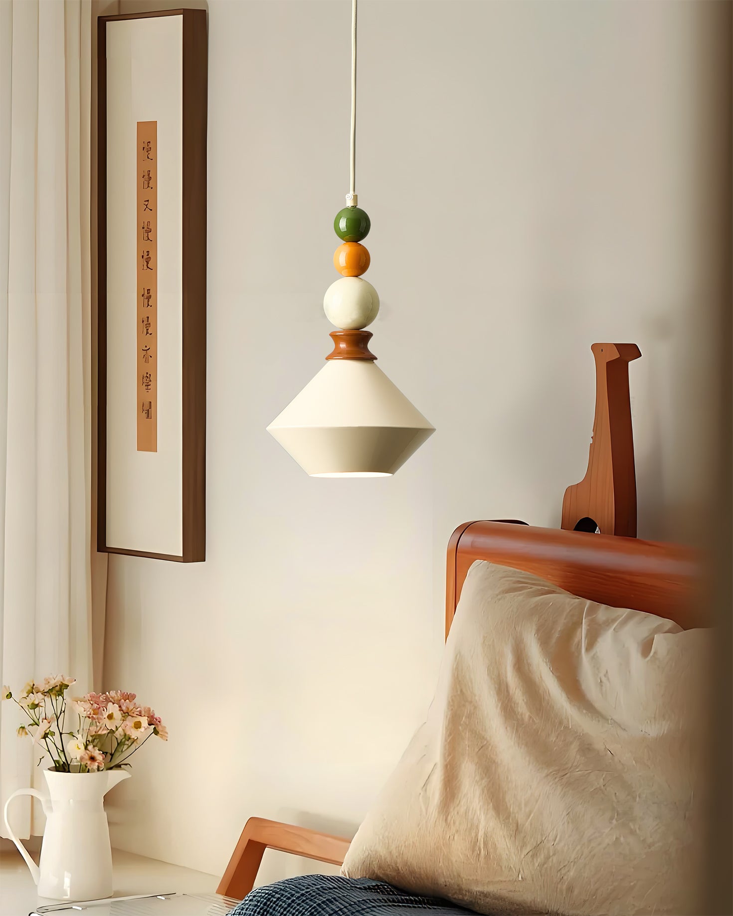 Amara Crystal Pendant Light with Brushed Brass Accents - Image 7