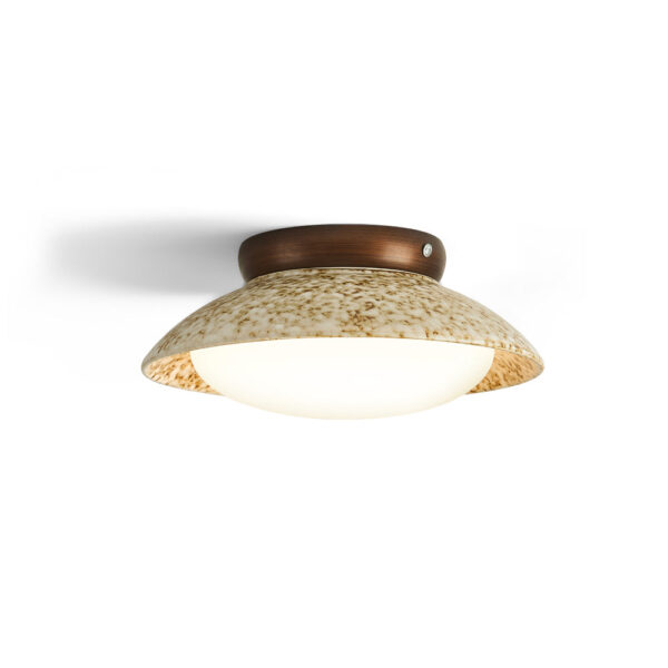 Portofino Crystal Chandelier with Brushed Brass Frame