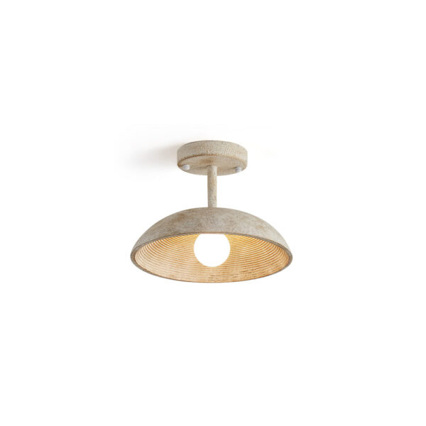 Serafina Crystal Flush Mount Ceiling Light with Brushed Brass Frame