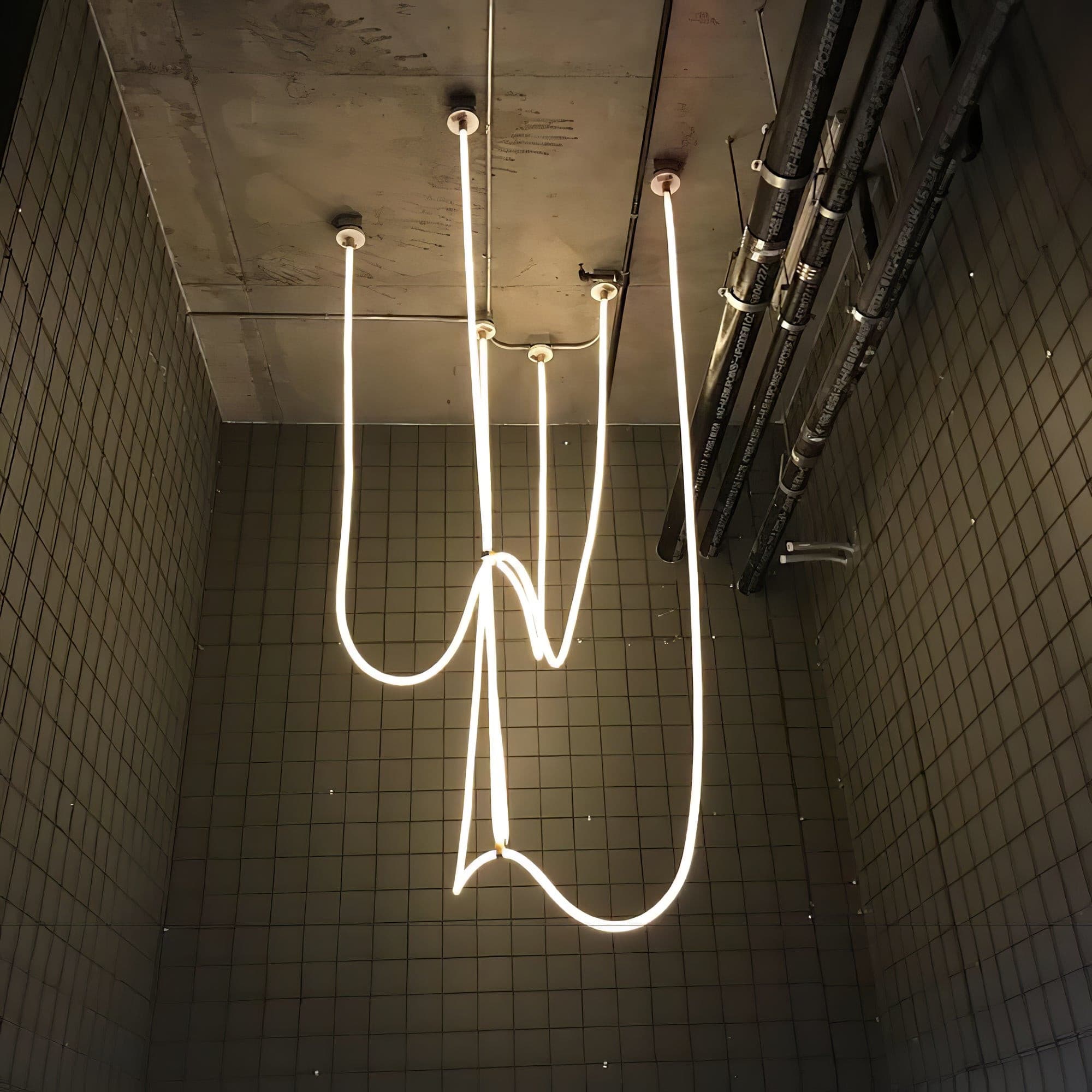 Lorenza Adjustable LED Pendant Light with Brushed Brass Arms - Image 20