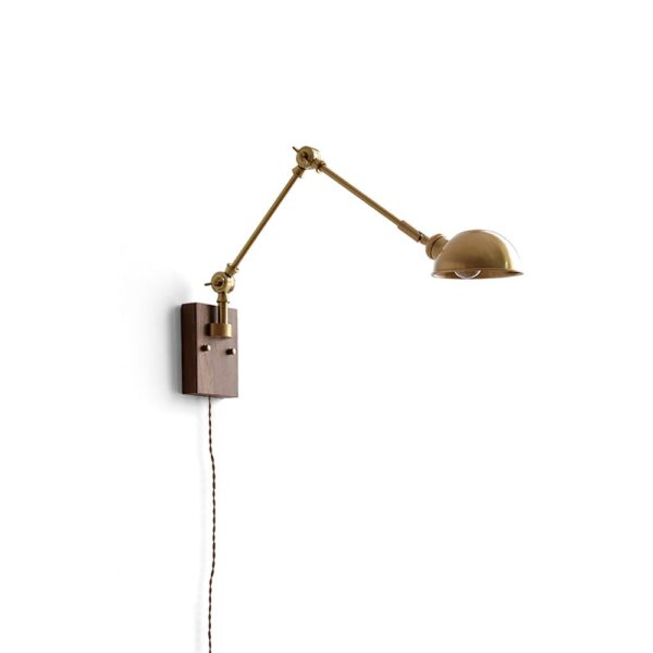 Lorenza Adjustable Brass Wall Sconce with Articulating Arm
