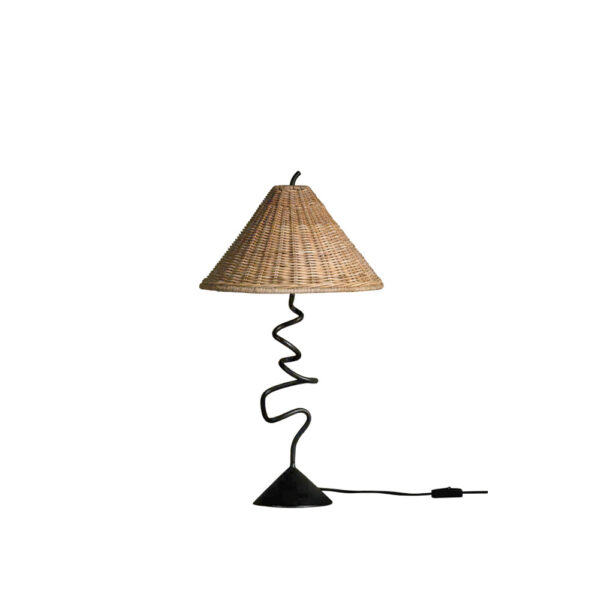 Sculptural Zigzag Table Lamp